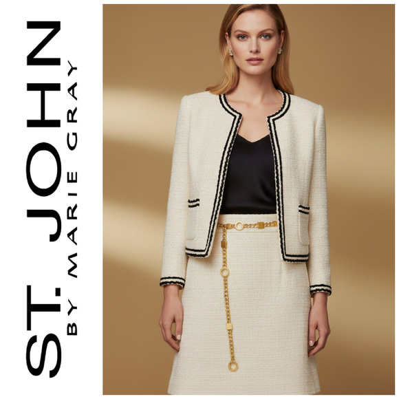 St. John Matte Gold Tone Link Chain Belt 40\